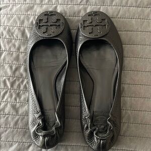 Tory Burch Black Leather Ballet Flats size 6